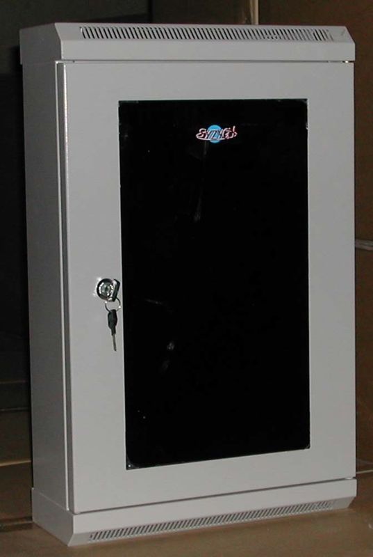 Het muur Opgezette Kabinet van de Netwerkserver met Gehard glasvoordeur en Achterdeur YH2004