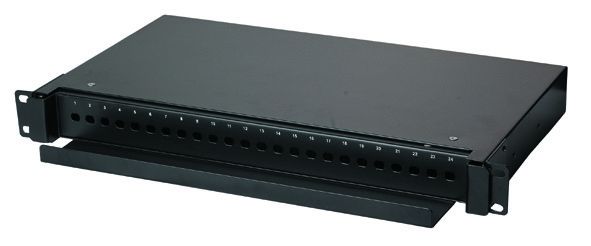 High Finish Fiber Patch Panel 24 Port, LC / Duplex SC Glasvezel Terminatie Box YH1005