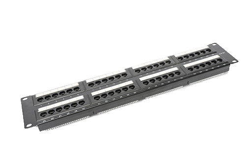 Cat6 UTP-het Comité van het Netwerkflard 48port 2U het Flardcomités van AMPÈREethernet 0,4 - 0.7mm Leider YH4016