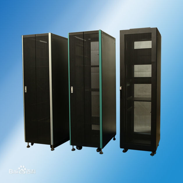 Zwarte kleur Rack Enclosure Server Cabinet / Computer Racks And Cabinets YH2001